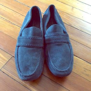 John Varvatos Men’s Suede Slip-On Loafer